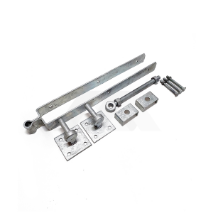 Complete afhangset voor engelse poort br. 72mm, vuurverzinkt