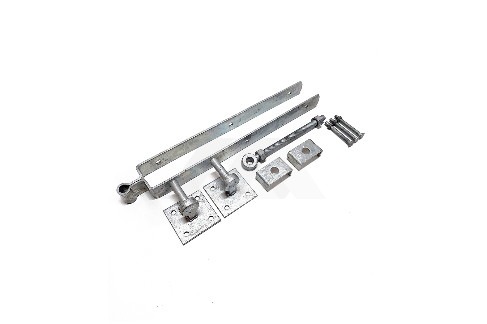 Complete afhangset voor engelse poort br. 72mm, vuurverzinkt