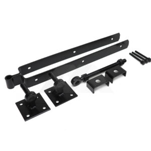 Afhangset voor engelse poort br. 72mm zwart gepoedercoat