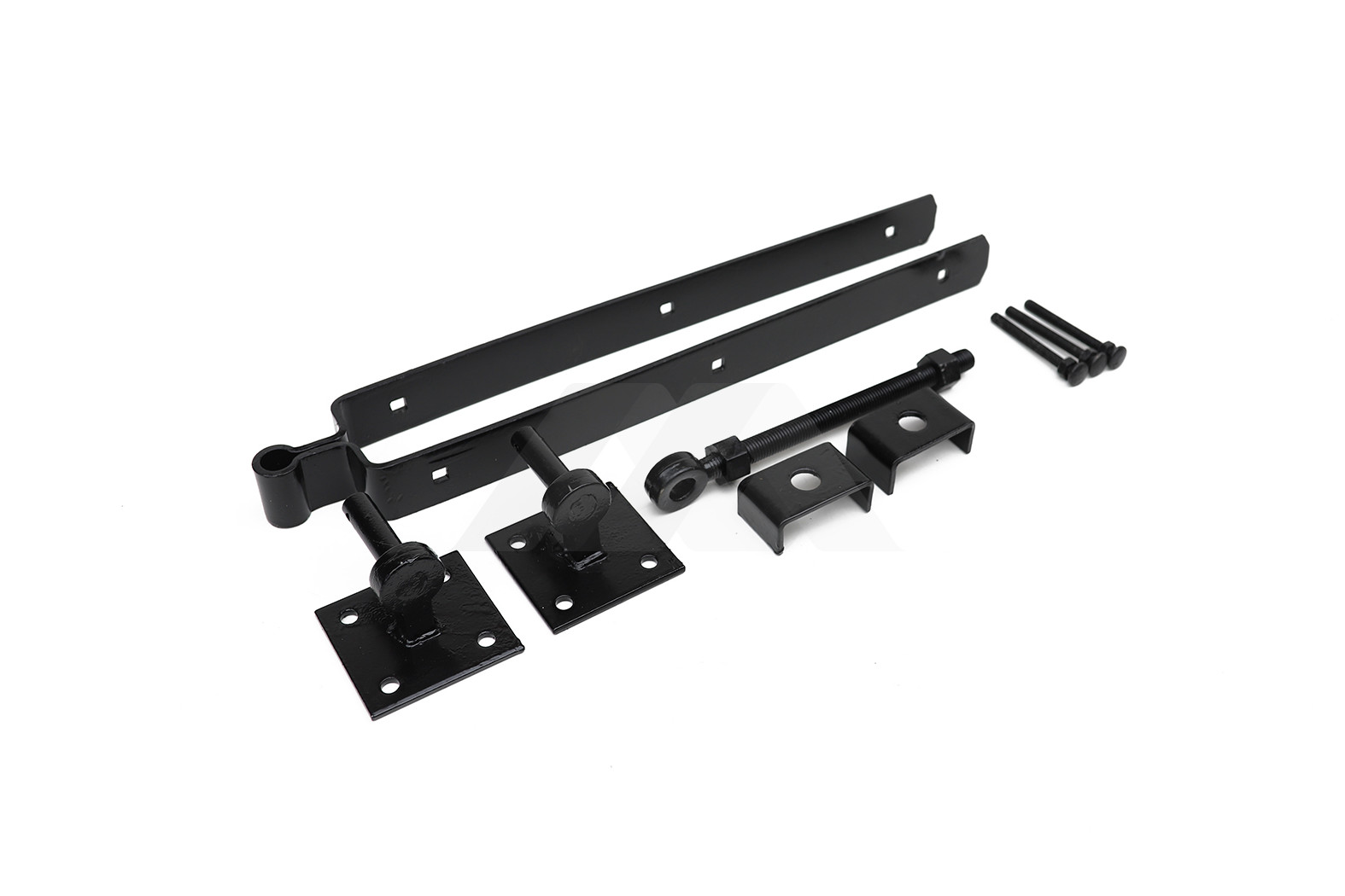 Afhangset voor engelse poort br. 72mm zwart gepoedercoat