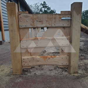 Eiken boerenlandhek looppoort 1.00m