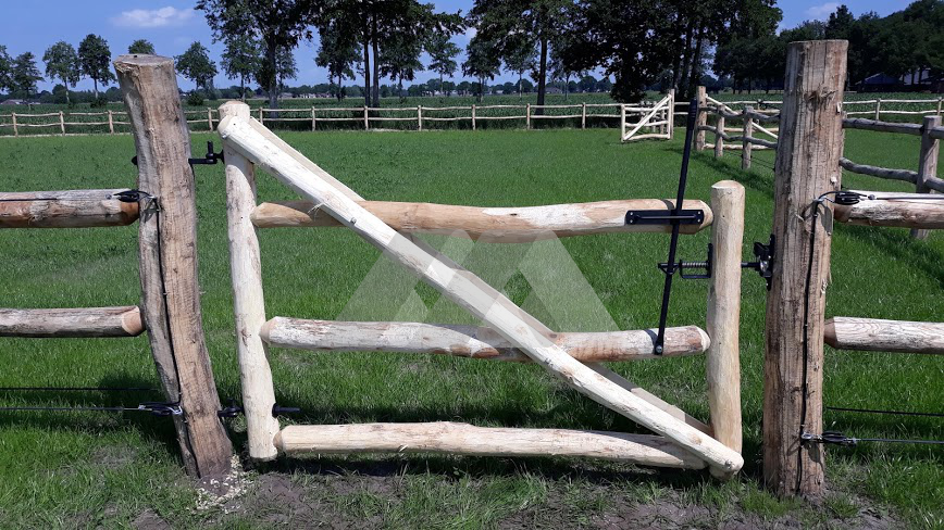 Robinia rondhoutpoort looppoort 1.50m