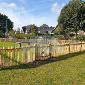 Schapenhek poort met robinia looppoort
