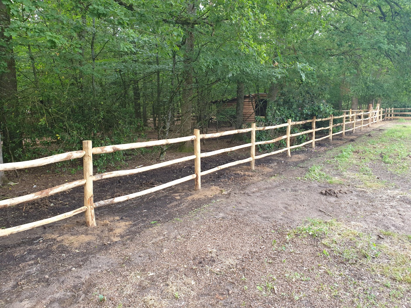 Kastanje staander hoek 3 liggers